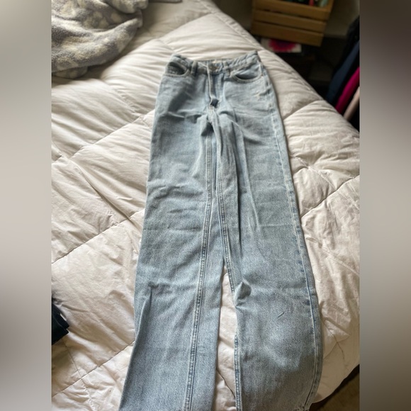 NEVER WORN PacSun Eco Light Blue '90s Boyfriend Jeans 00 high waisted jean - Picture 2 of 6